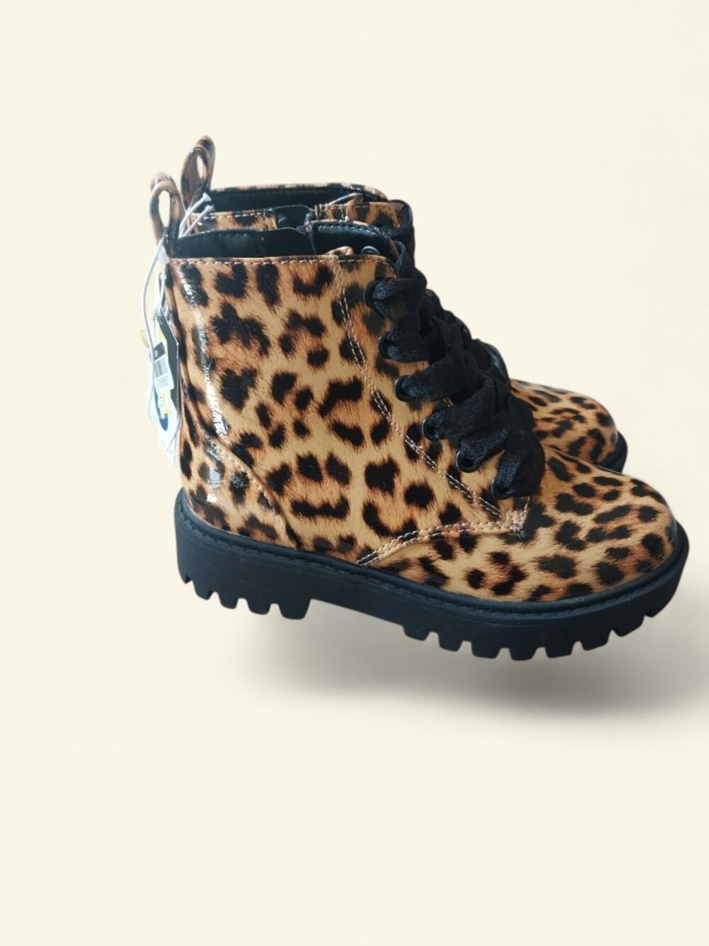 Art Class - Kids' Kayden Lug Sole Lace-Up Zippered Booties - a Tan